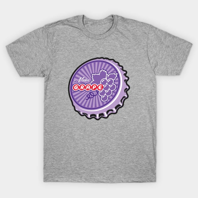 Vintage Grape Soda Bottlecap T-Shirt by StudioPM71